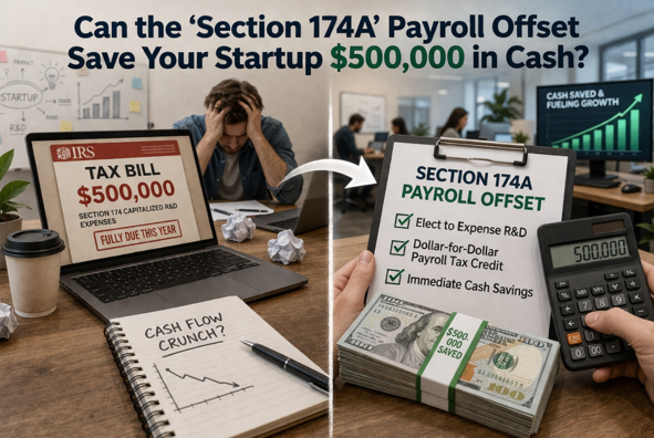 Can the 'Section 174A' Payroll Offset Save Your Startup $500,000 in Cash?